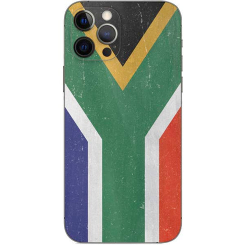 South Africa Flag Distressed iPhone 12 Pro Skin